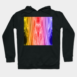 Vibrant rainbow fractal distortion Hoodie